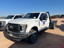 2018 FORD F-350 CREW CAB FLATBED TRUCK