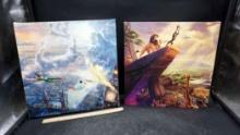 2 Disney Canvas Pictures - Peter-Pan & The Lion King