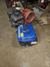 Small blower with small portable generator