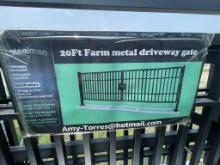 New Steelman 20' Farm Metal Drive Way Gate