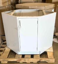 Corner Metal Cabinet 35.25 in x 21 5/8 in x 32 in - Qty. 2x Money - New in Box