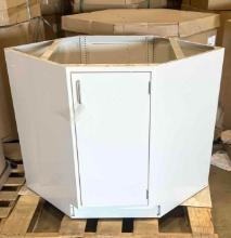 Corner Metal Cabinet 35.25 in x 21 5/8 in x 32 in - Qty. 2x Money - New in Box