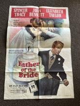 Father of the Bride 1950 Original Movie Poster