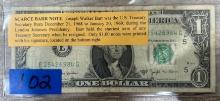 Scarce Bar Note Dollar Bill