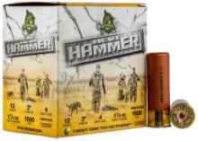 HEVIShot HS28004 HEVIHammer Waterfowl 12 Gauge 3 1 14 oz 4 Shot 25 Per Box