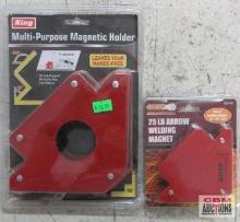 King 2020-023 Multi-Purpose Magnetic Holder Grip 85080 25Lb Arrow welding Magnet