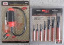 IIT 21101 7pc Neon Punch and Chisel Set... IIT 90475 Lighted Magnetic Pick Up Tool