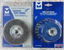 Mercer Abrasives 189030 Knot Cup Brush 4" x 5/8" -, .020 Carbon Steel Mercer Abrasives 187010