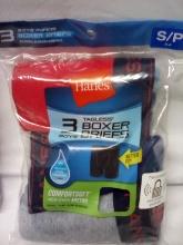 Hanes Boxer Brief, Small 6-8, 3 pack