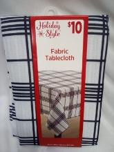 Holiday Fabric table cloth 52in x 70in