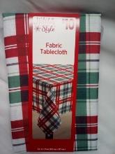 Holiday Fabric table cloth 52in x 70in
