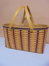 2002 Longaberger All American Hostess Block Party Basket w/ Protector