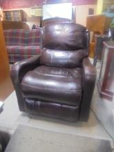 Brown Leather Power Recliner