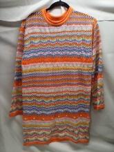 Colorful Knit sweater dress