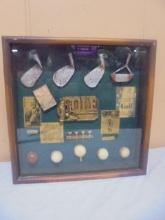 Golfer's Glass Front Shadow Box