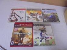 Group of (5) PS3 Video Games