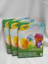 Lot of 3 Crayola 70+Pc Easter Egg Decorating Kits