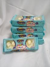 5 Packs of 5 Gluten and Fat Free Peeps Marshmallows- Party Cake