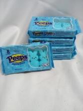 5 Packs of 4 Gluten and Fat Free Peeps Marshmallows- Original Blue