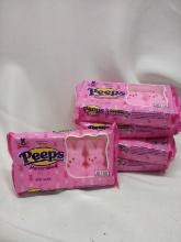 5 Packs of 4 Gluten and Fat Free Peeps Marshmallows- Original Pink