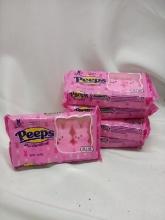 5 Packs of 4 Gluten and Fat Free Peeps Marshmallows- Original Pink