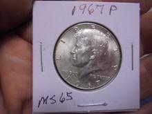 1967 P Mint 40% Silver Kennedy Half Dollar