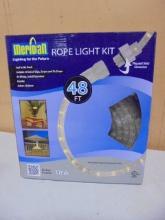 Meridian 48ft Clear Rope Light Kit