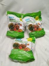 3 Back to The Roots 6Dry Quarts Bags of Organic Potting Mix