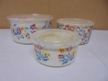 The Pioneer Woman 3pc Round Nesting Bowls w/ Lids