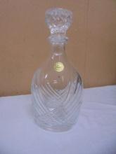 Beautiful Cristal D'Arques France Lead Crystal Decanter