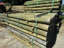 APPROX (36) 4'' X 7' TREATED FENCE POST