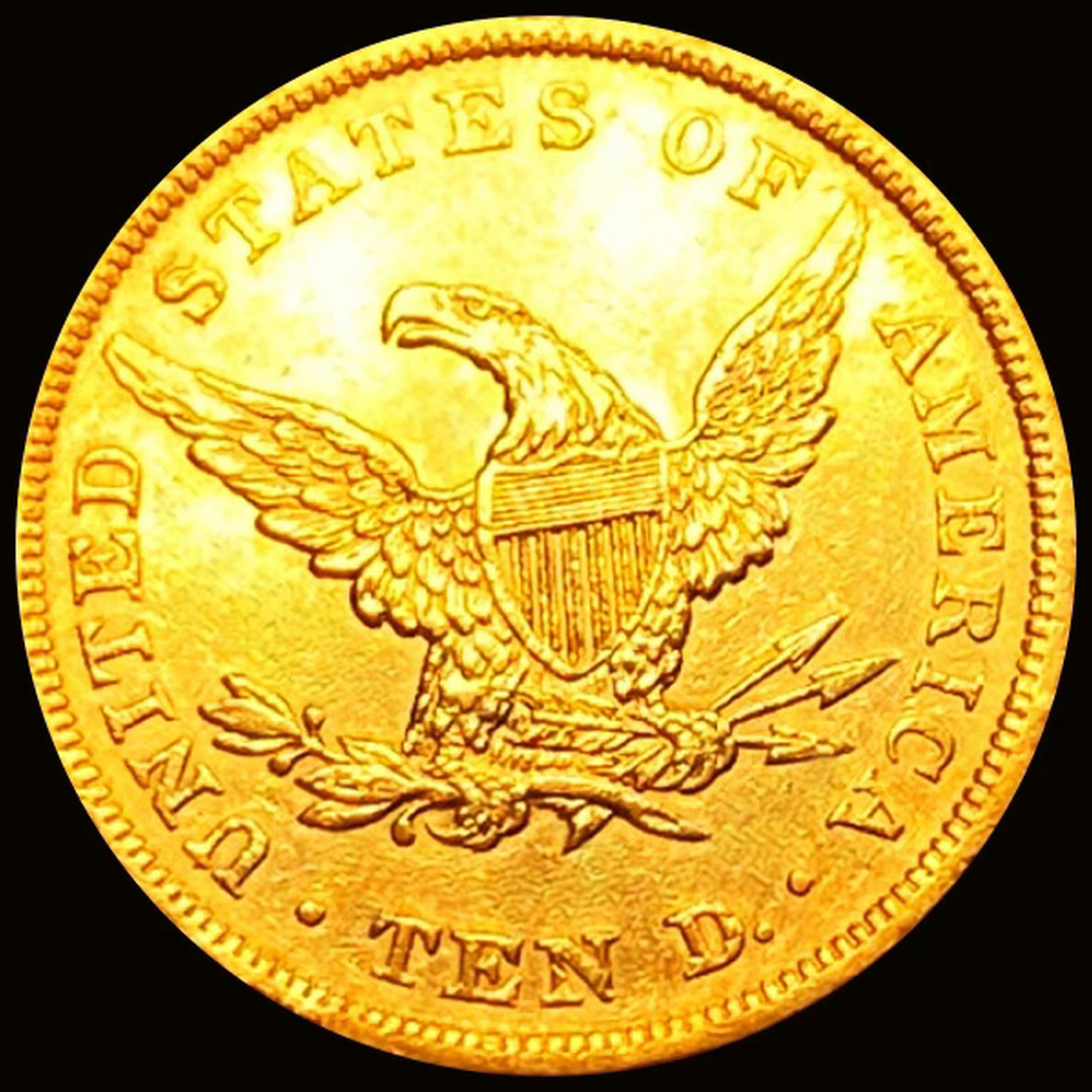1839 Lg Letter Head of '38 $10 Gold Eagle UNCIRCUL