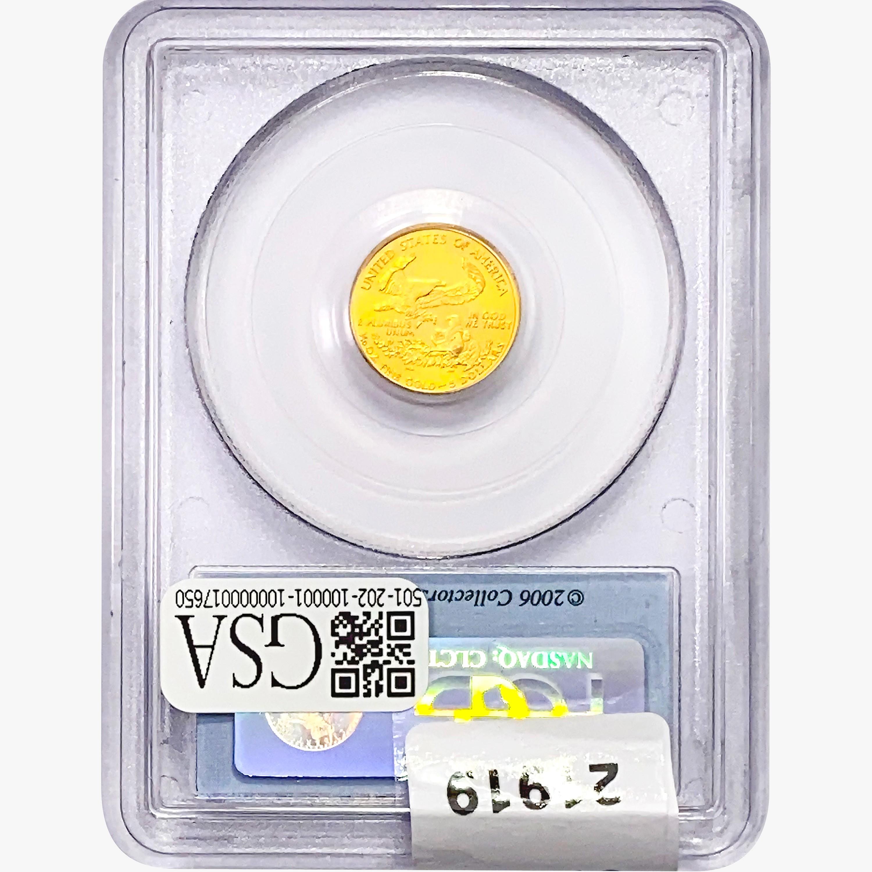 2005 $5 1/10oz. Gold Eagle PCGS MS69