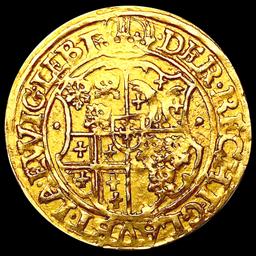 1617 Germany Leiningen .111oz Gold Gulden LIGHTLY