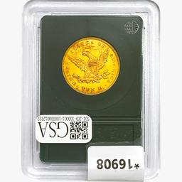 1878 $10 Gold Eagle Blank XF+