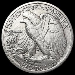 1937-S Walking Liberty Half Dollar CLOSELY UNCIRCU