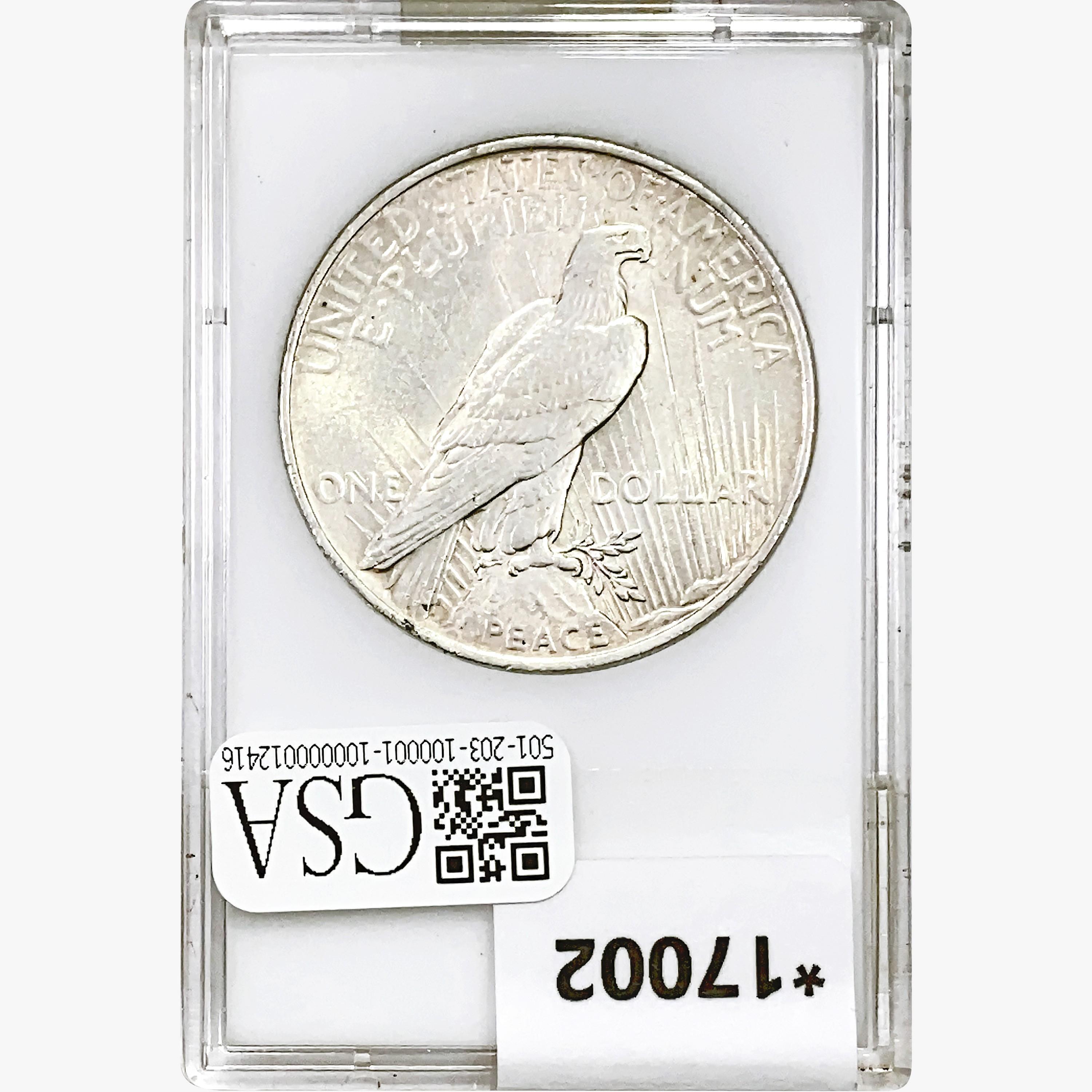1923 Silver Peace Dollar PCA MS66