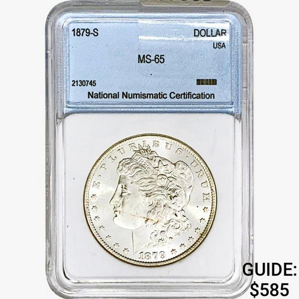 1879-S Morgan Silver Dollar NNC MS66