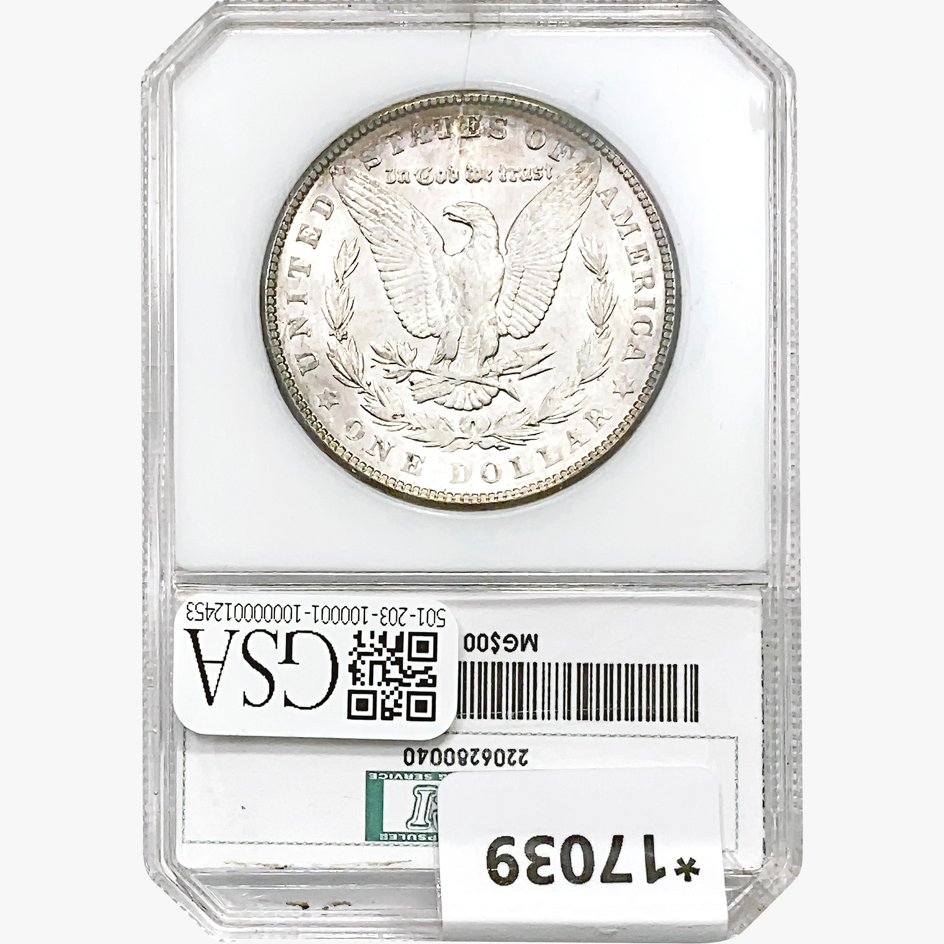 1900 Morgan Silver Dollar PCI MS64 90% White