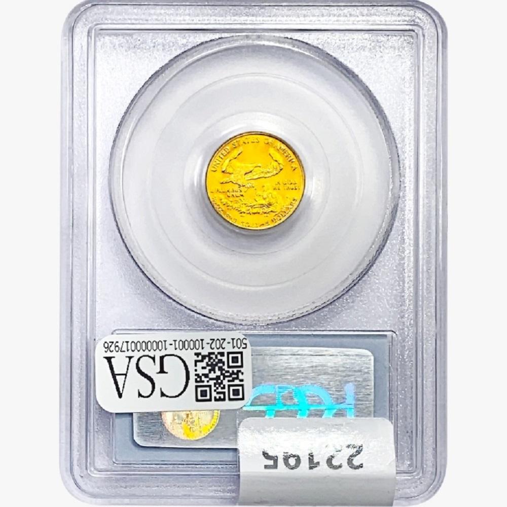 1991 $5 1/10oz. Gold Eagle PCGS MS69