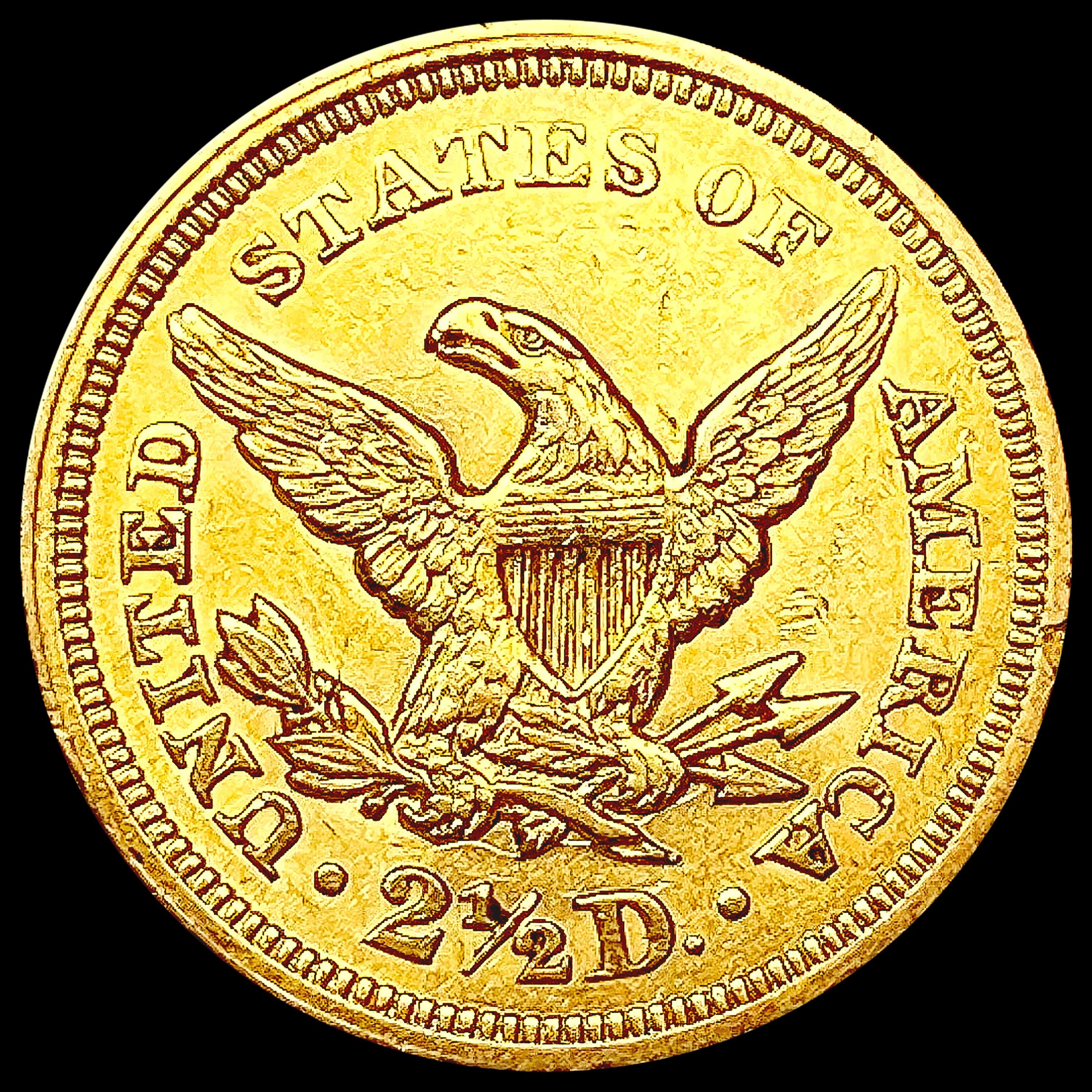 1853 $2.50 Gold Quarter Eagle CHOICE AU