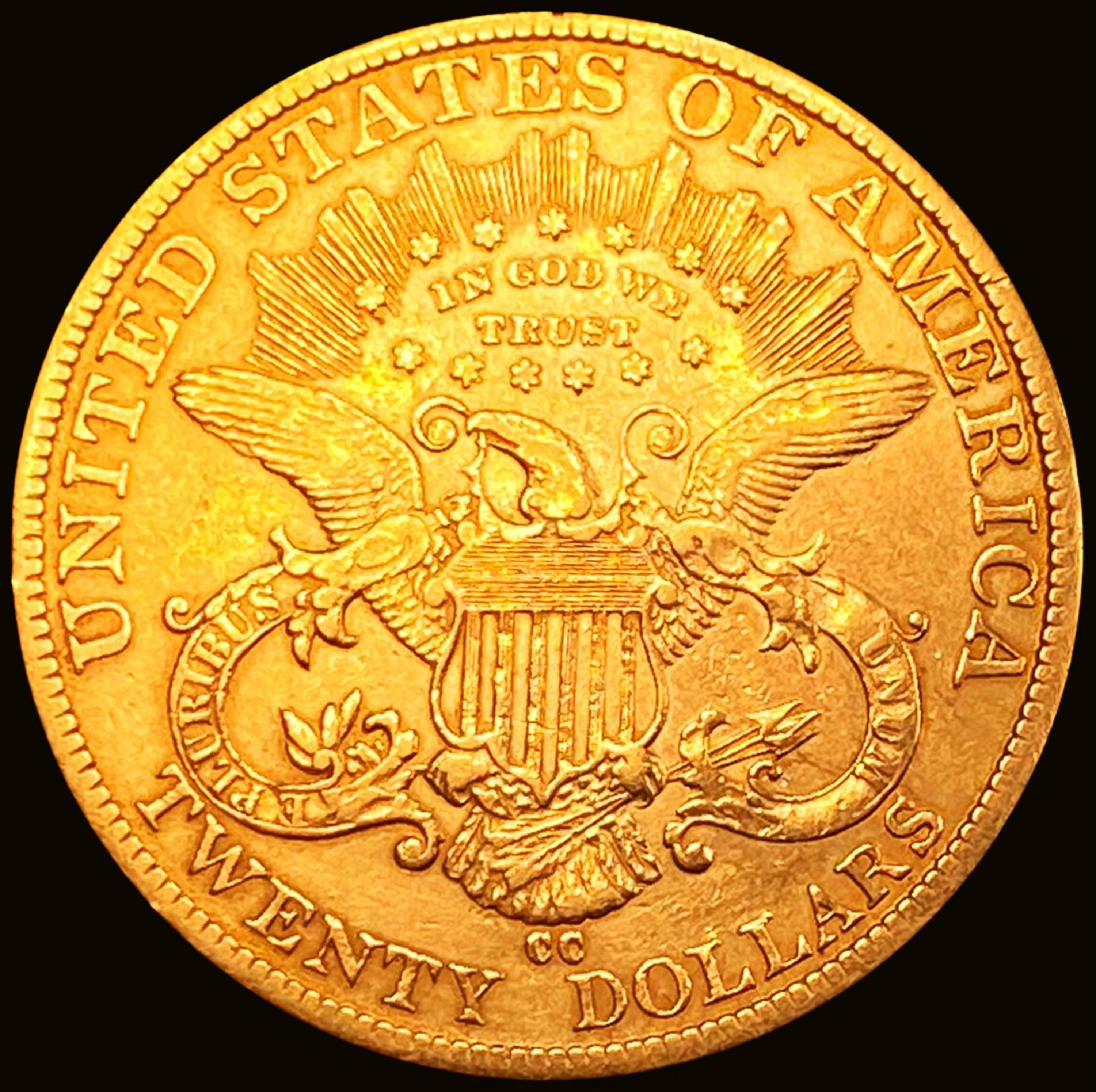 1884-CC $20 Gold Double Eagle CHOICE AU