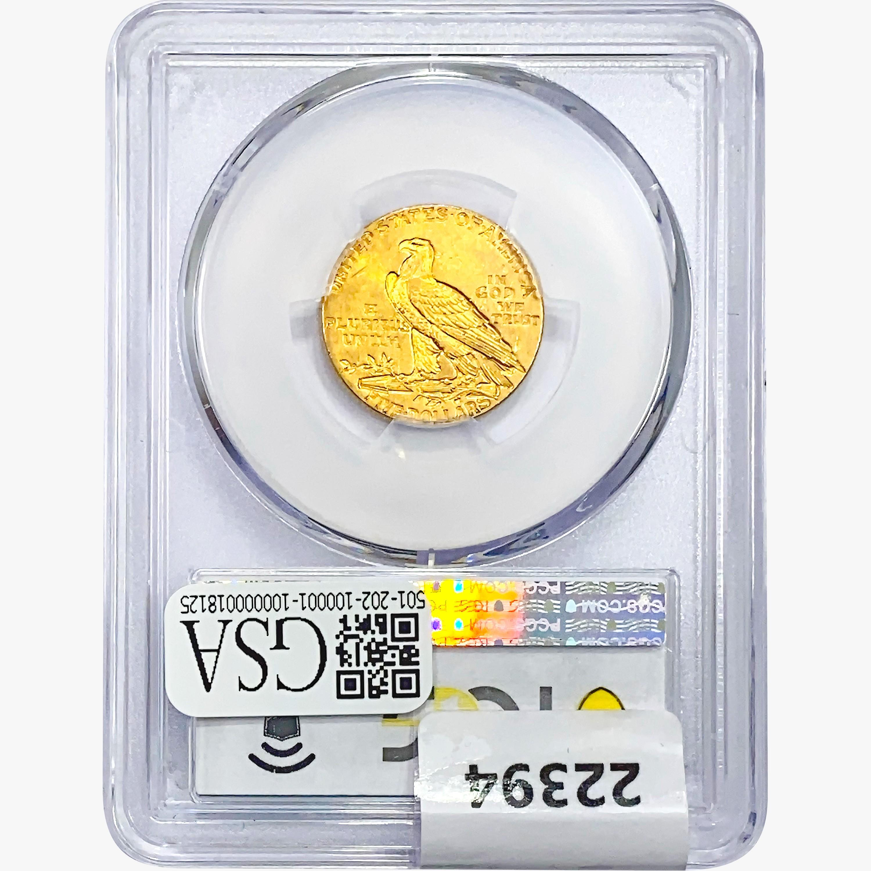 1913 $5 Gold Half Eagle PCGS AU58