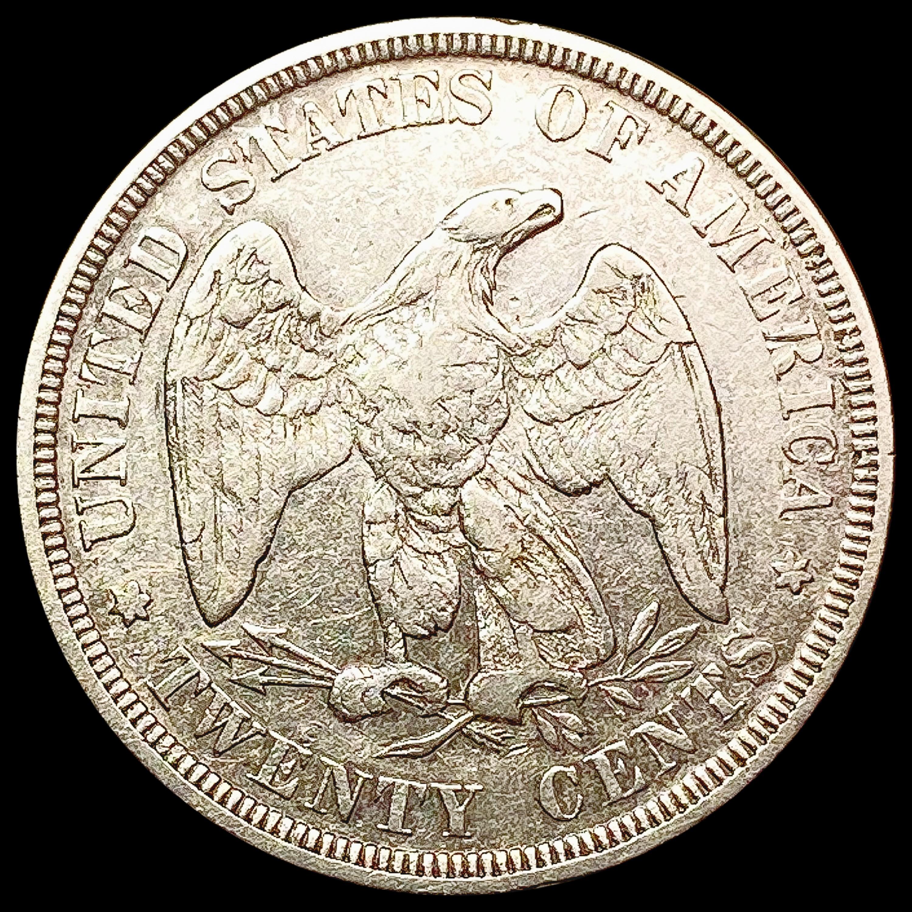 1875 Twenty Cent Piece NEARLY UNCIRCULATED