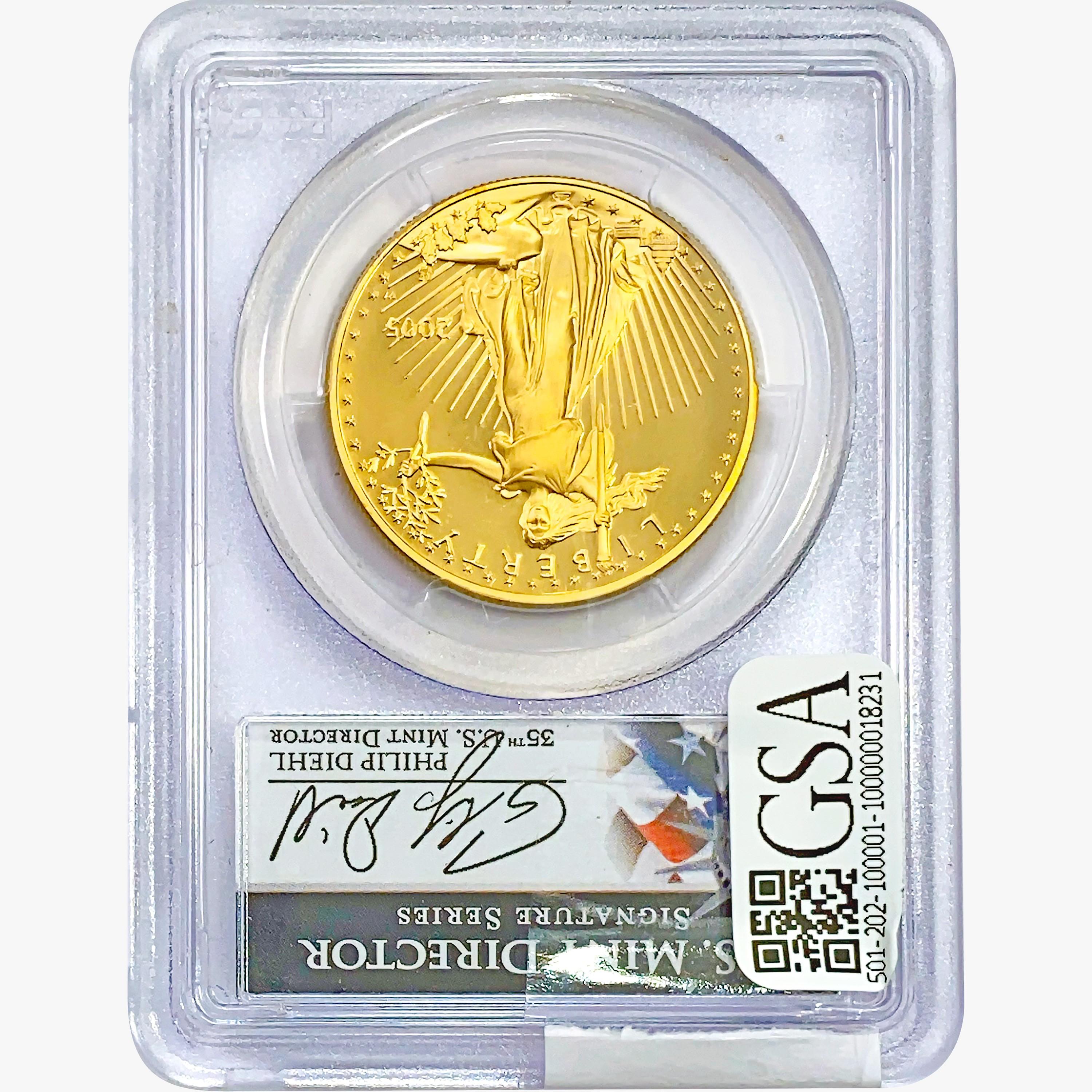 2005-W $50 1oz. Gold Eagle PCGS PR69 DCAM