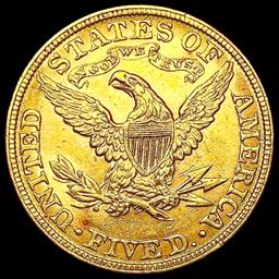 1882 $5 Gold Half Eagle UNCIRCULATED