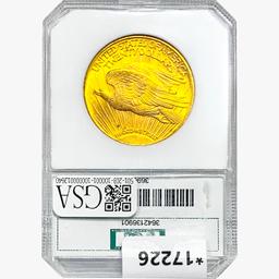 1922 $20 Gold Double Eagle PCI MS66