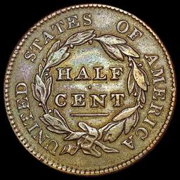 1829 Classic Head Half Cent CLOSELY UNCIRCULATED