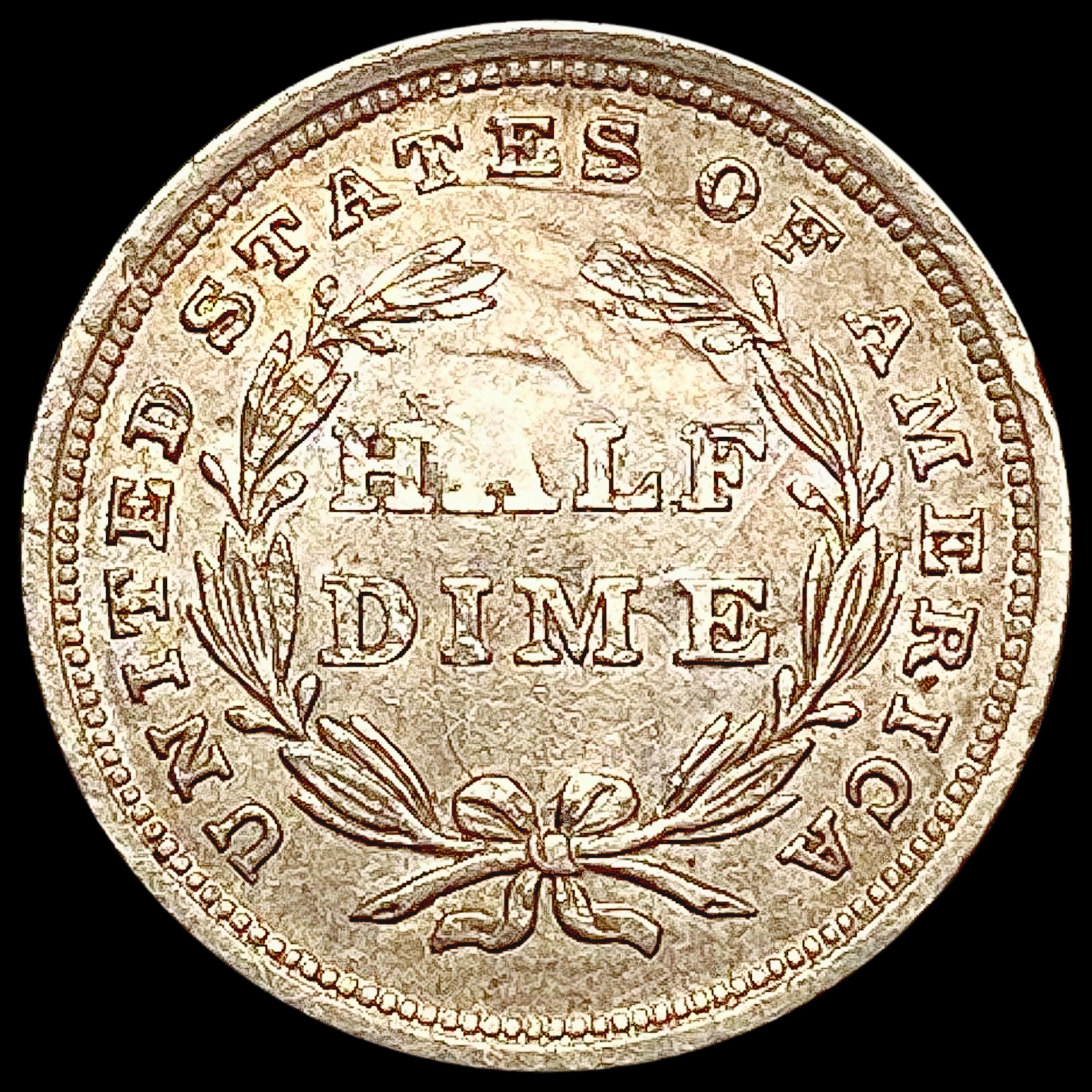 1840 Seated Liberty Half Dime CHOICE AU