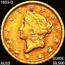 1853-D Rare Gold Dollar HIGH GRADE